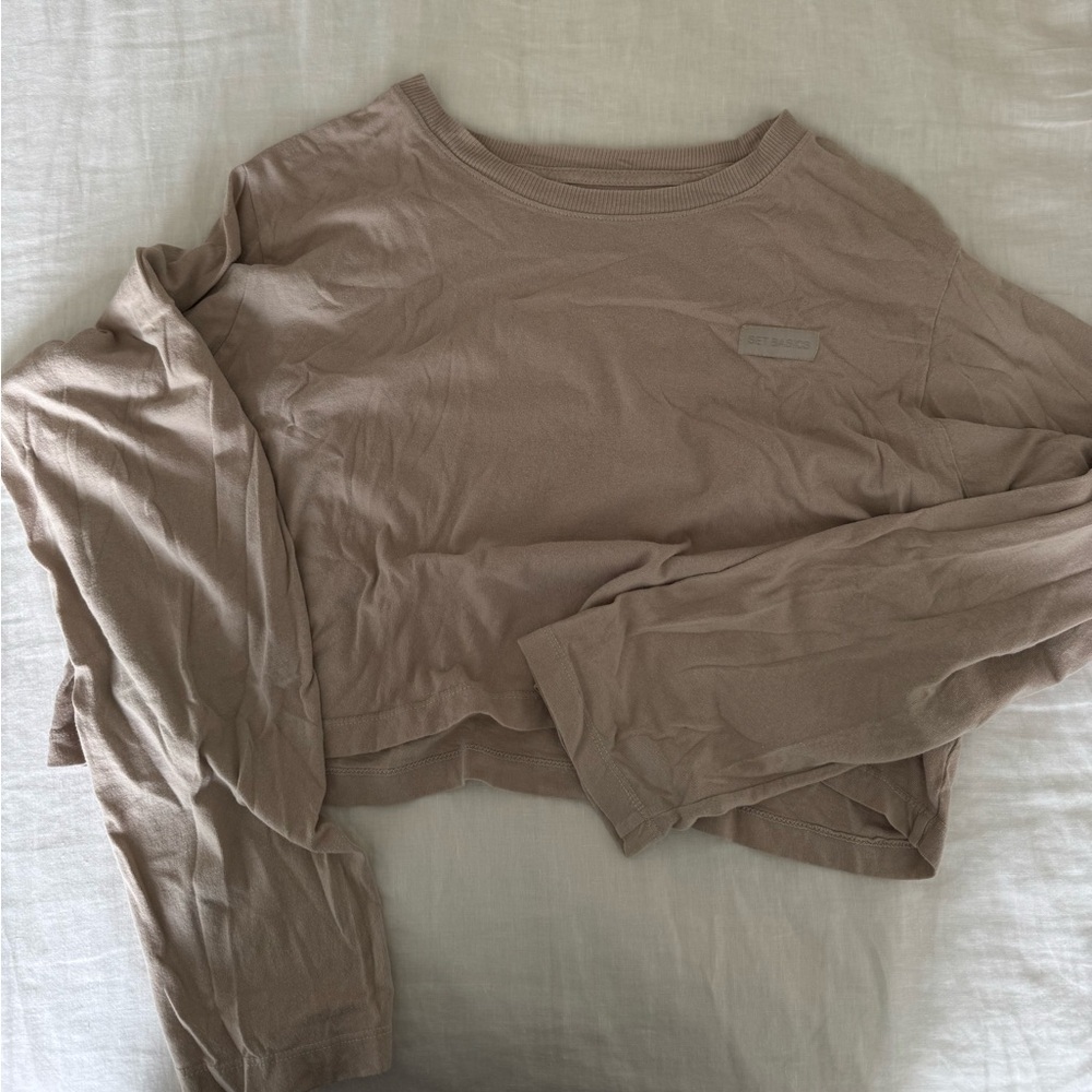 Set Active cotton cropped long sleeve
